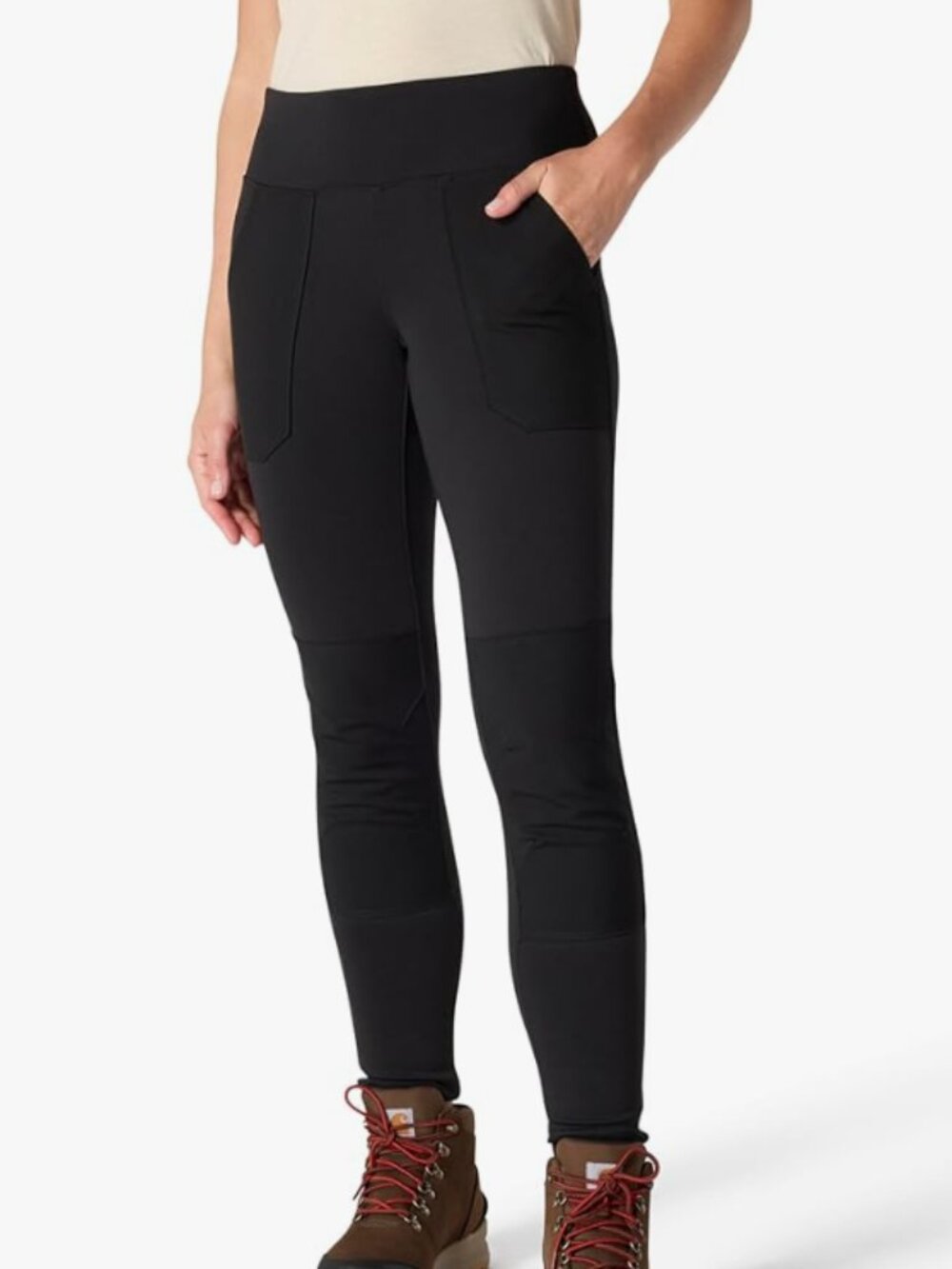 New CARHARTT Women's Black Force Fitted Midweight Utility Leggings (Medium)